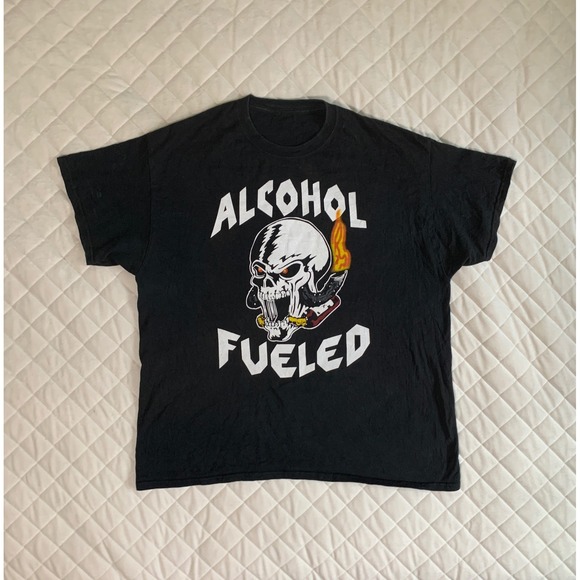 VTG Y2K Stone Cold Steve Austin WWE 2001 Alcohol Fueled Whoop-ass tee no Sz tag‎
